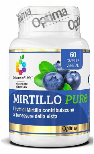 Mirtillo puro 60 capsule colours