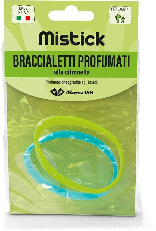 Mistick braccialetti profumati citronella azzurro/verde 2 pezzi