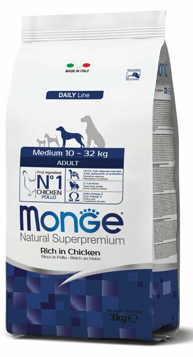 Monge dog medium adult 3 kg
