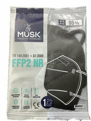 Musk mascherina ffp2 black10 pezzi