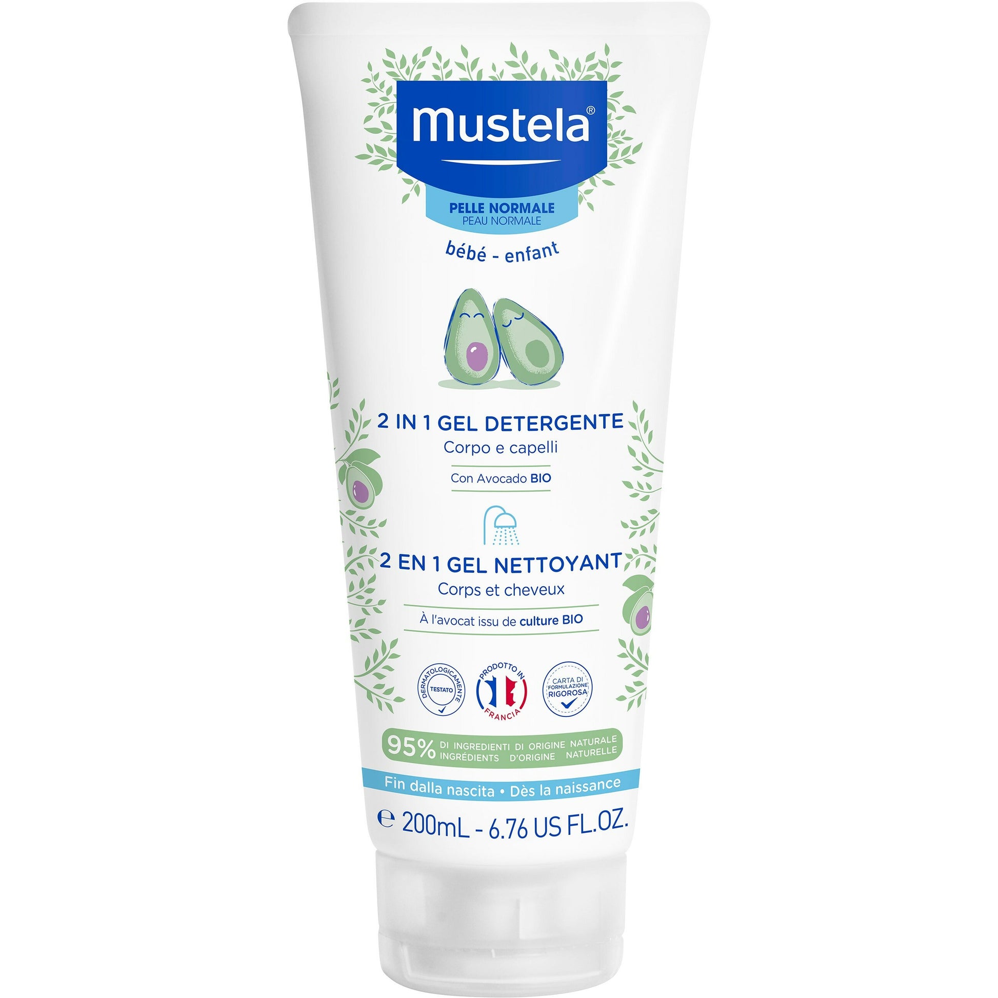 Mustela gel 2 in 1 200ml 2020