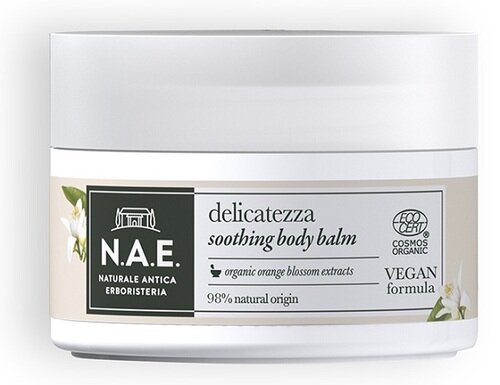 Nae balsamo corpo delicatezza crema idratante corpo estratti fiori arancio biologico formula vegana 200 ml