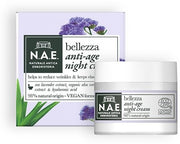 Nae crema notte anti eta' bellezza crema viso antirughe estratto lavanda mare estratto aloe vera biologica acido ialuronico formula vegana 50 ml