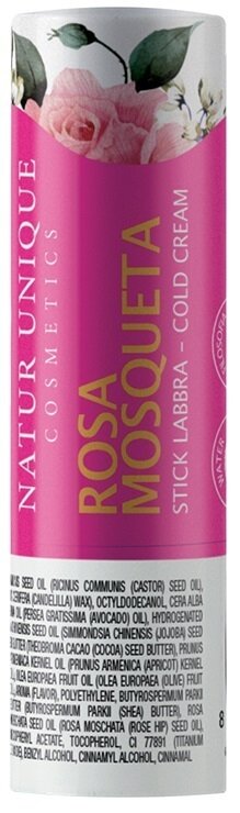 Natur unique stick labbra rosa mosqueta
