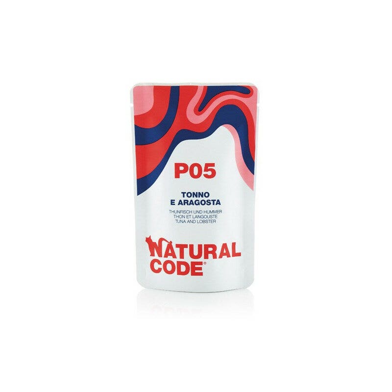 Natural code p05 tonno e aragosta gatti adulti busta 70g