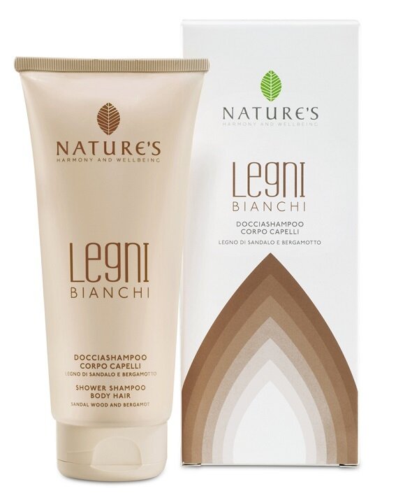 Natures legni bianchi doccia shampoo