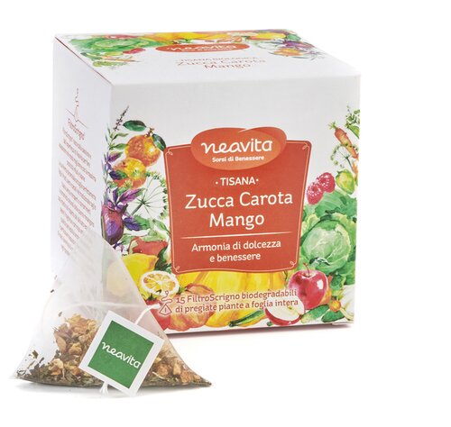 Neavita filtroscrigno fruit&veg zucca carota mango 15 filtri 3 g