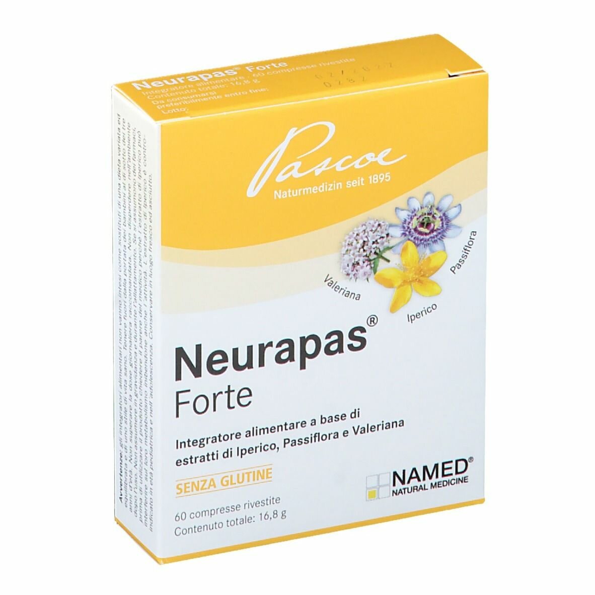 Neurapas forte integratore per il rilassamento 60 compresse