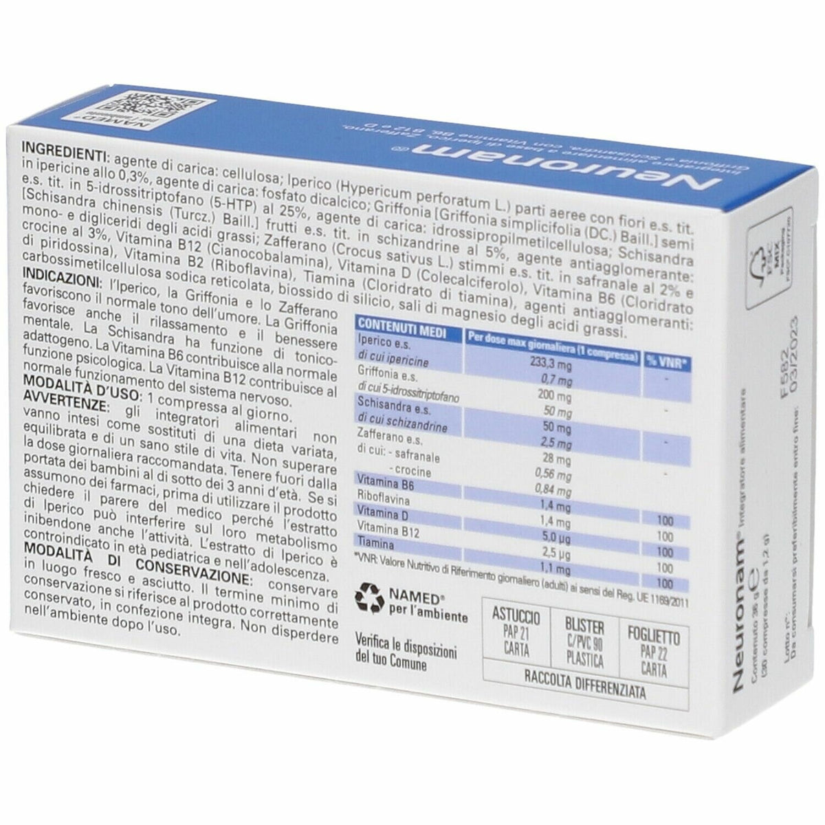 Neuronam 30 compresse