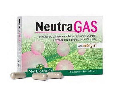 Neutragas probiotici tindalizzati clorofilla 30 capsule