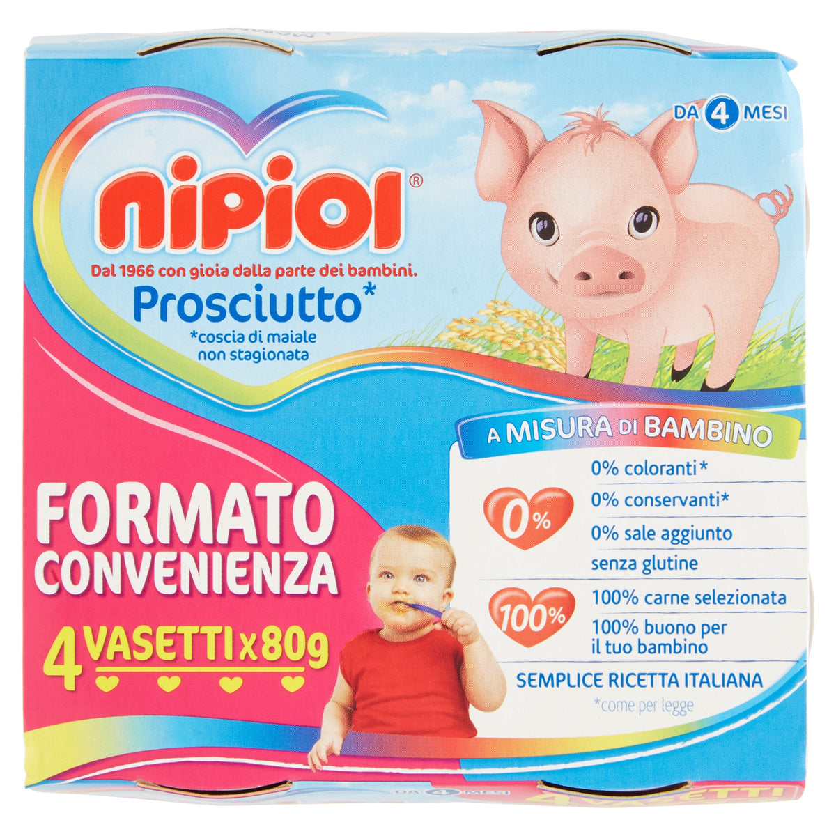 Nipiol omog prosciutto 4x80g