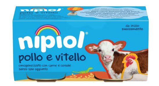 Nipiol omogeneizzato vitello pollo 2x80g