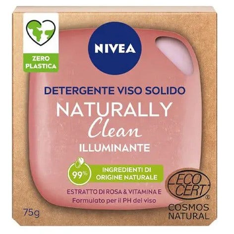 Nivea naturally clean sensibili 75g