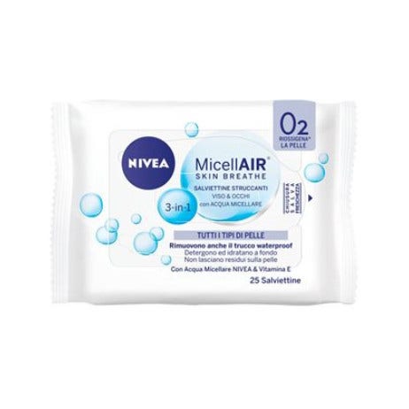 Nivea salviet struccante acq 25 pezzi