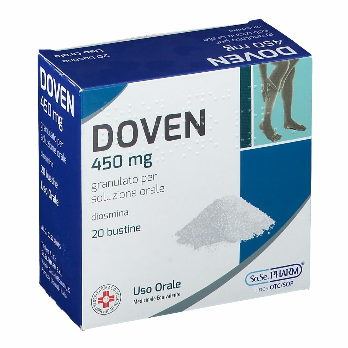 Doven orale granulare 20 bustine 450 mg