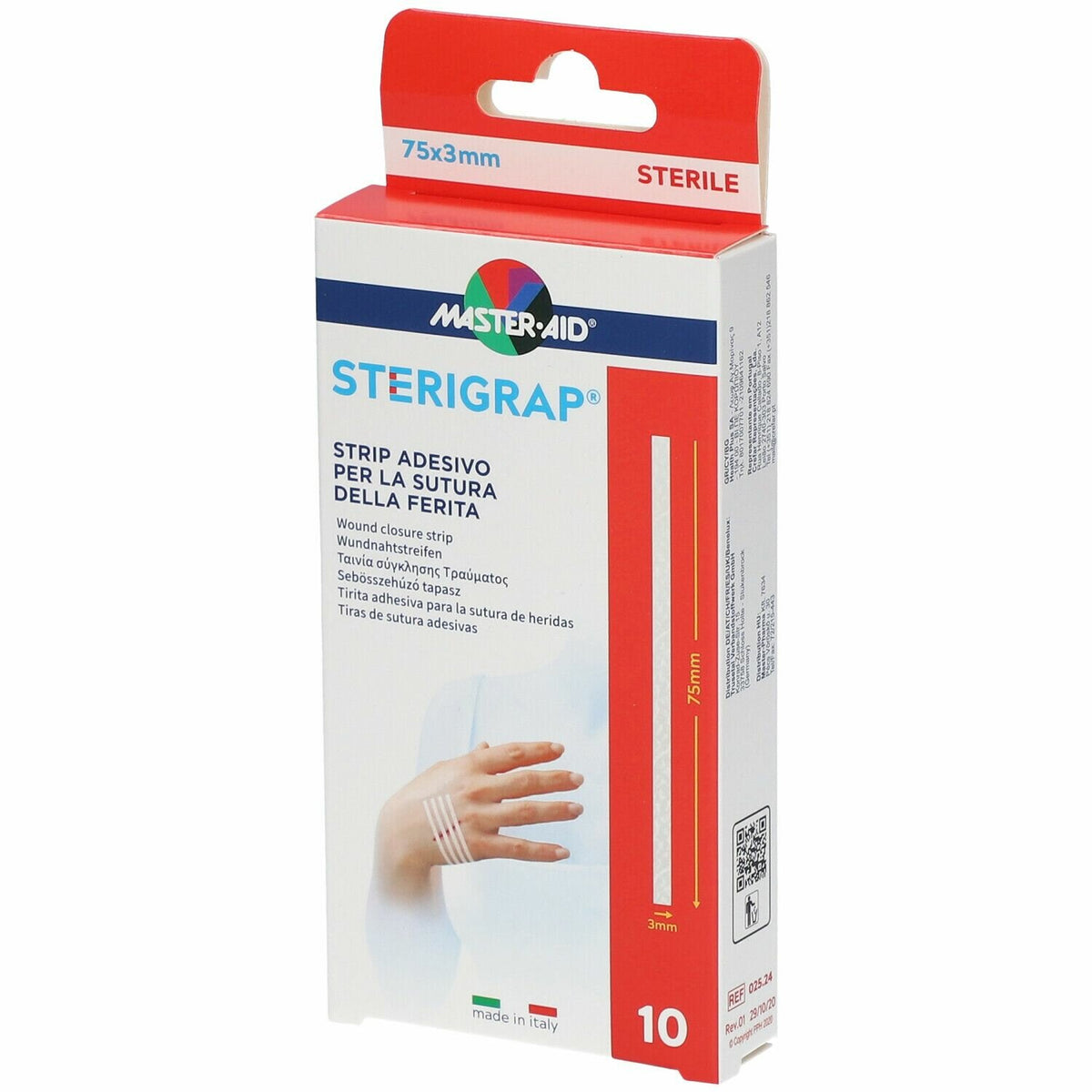 Master aid sterigrap str75x3mm