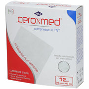 Garza compressa in tessuto non tessuto ceroxmed 36x40 cm 12pezzi