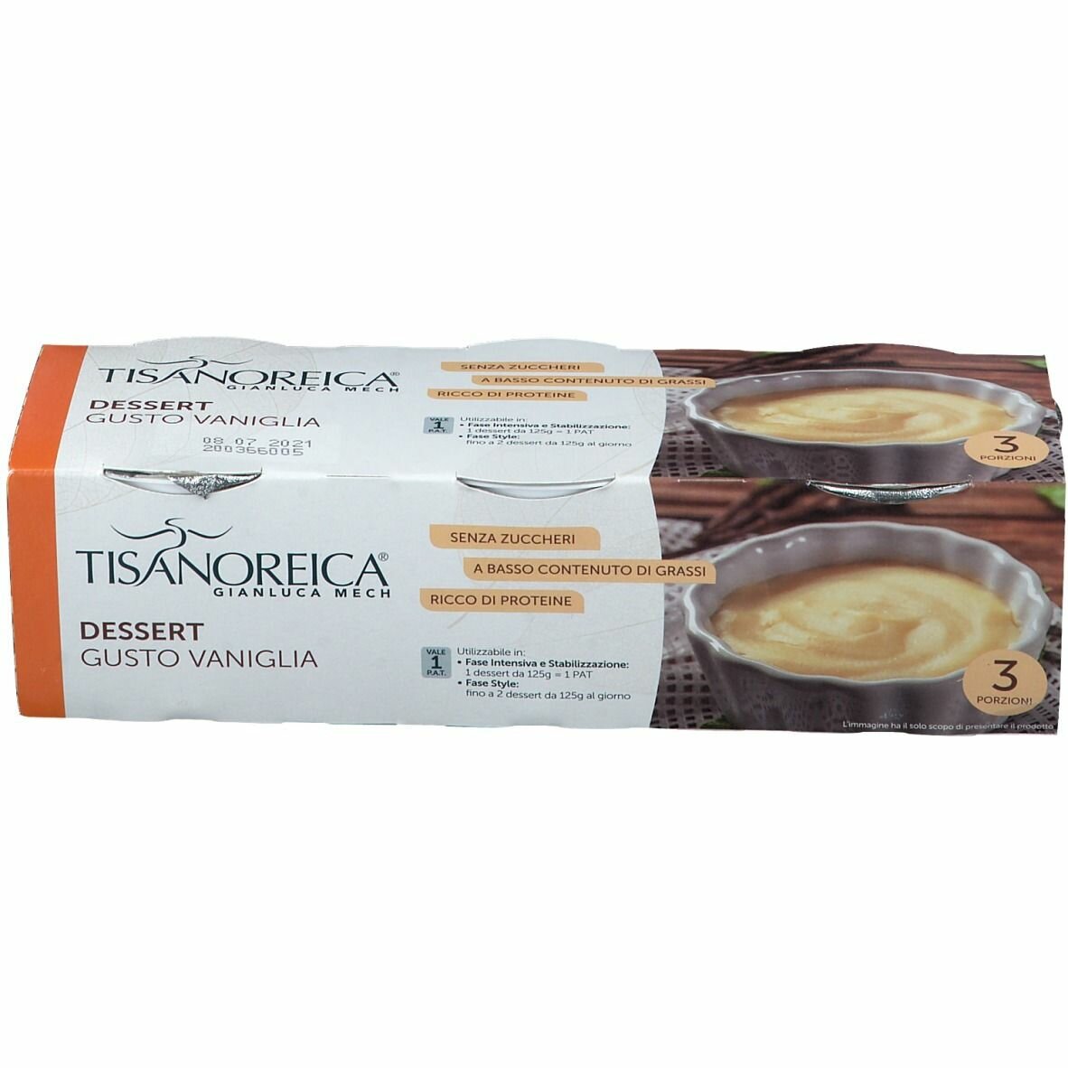 Tisanoreica style dessert al gusto di vaniglia 3 x 125 g