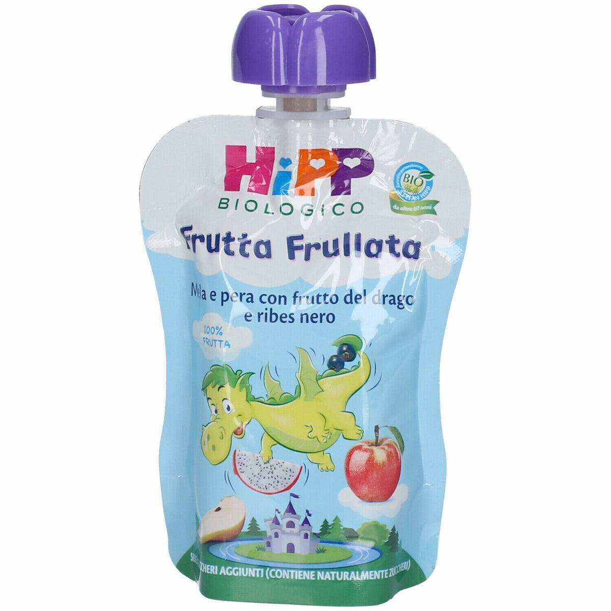 Hipp frutta frull dragone mela pera frutta del drago ribes nero 90 g