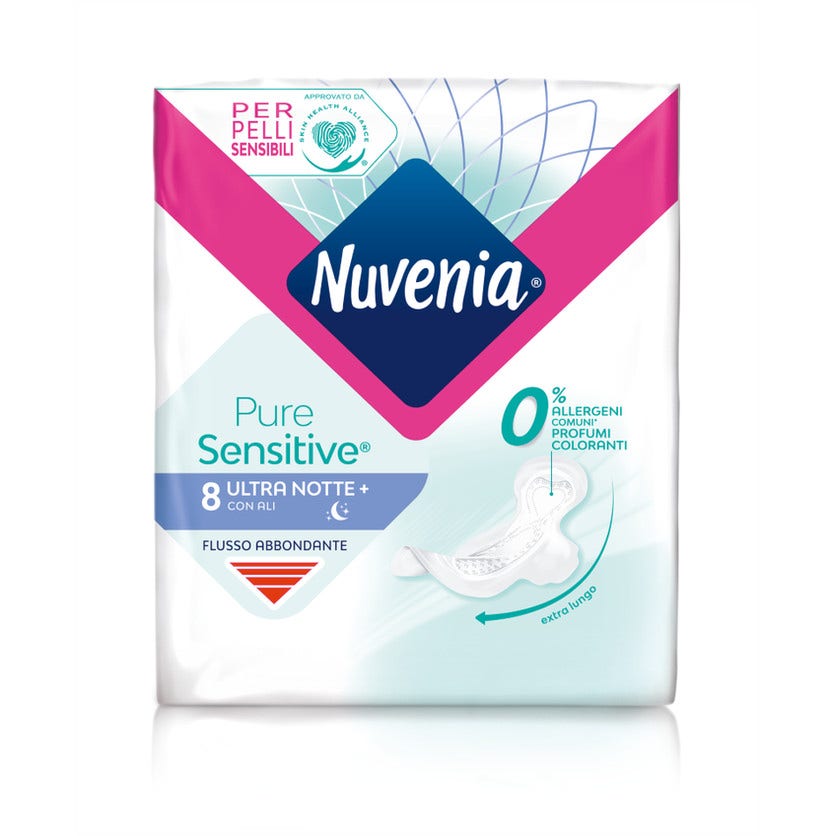 Nuvenia pure sensibili ultra notte 8p