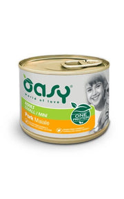 Oasy grain free cibo umido per cani adulti maiale taglia small/mini 200g