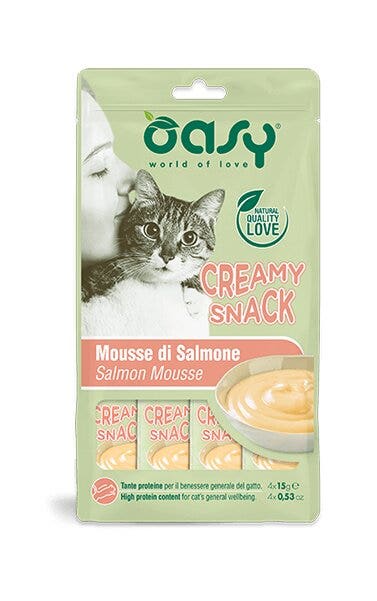 Oasy snack cat creamy salmone