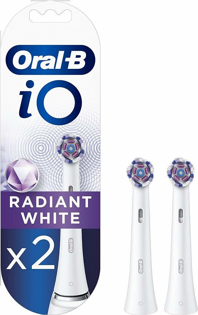 Oral-b io radiant white testine di ricambio 2 pezzi