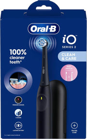 Oralb power spazzolino elettrico io2 series night black + travel case