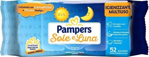 Pampers sole e luna 52 salviette