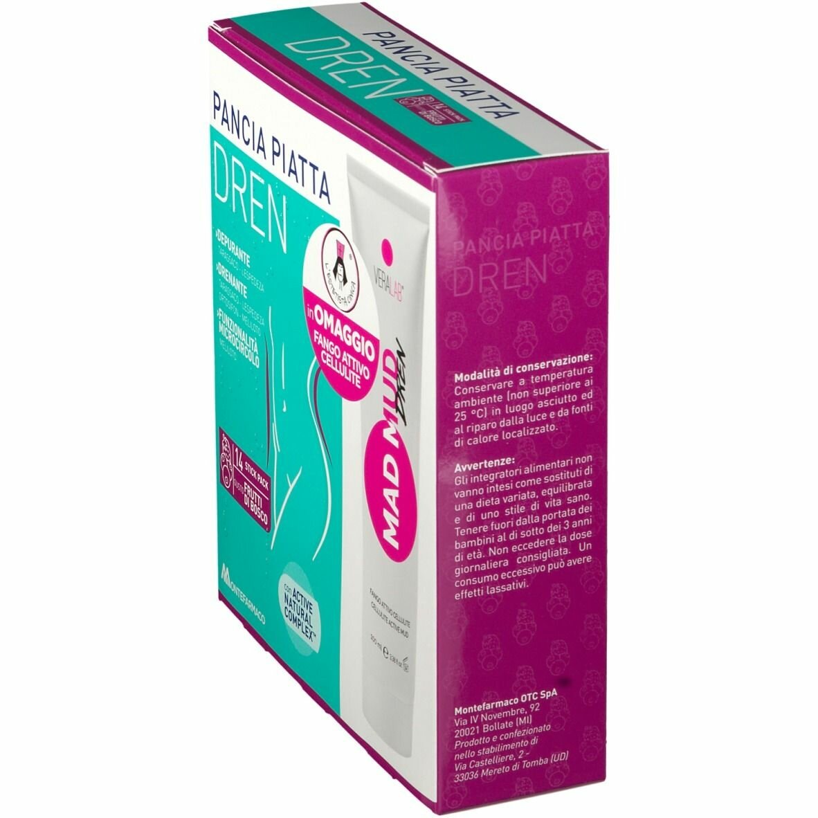 Pancia piatta dren frut 14bust