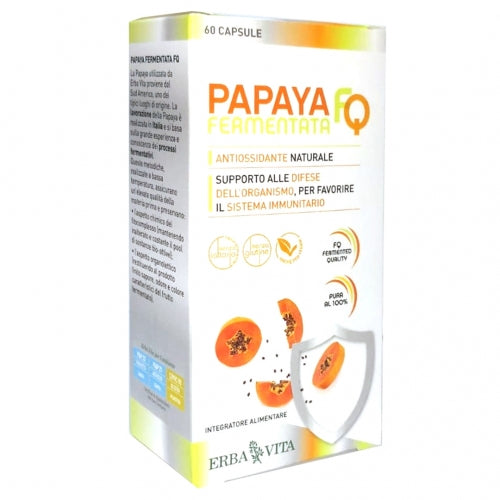 Erba Vita Papaya Fermentata Integratore Difese Immunitarie 60 Capsule