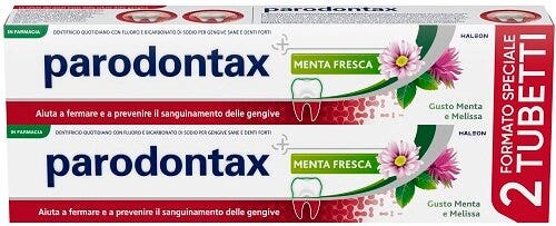 Parodontax menta fresca dentifricio 2x75ml