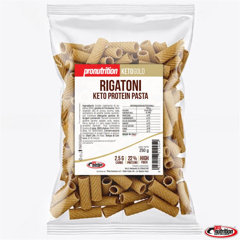 Pasta keto proteica rigatoni