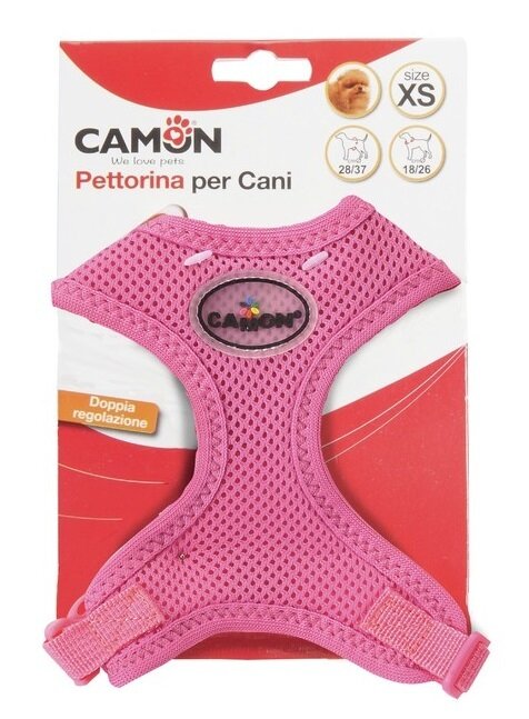 Pettorina a doppia regolazione mesh azzurro xs