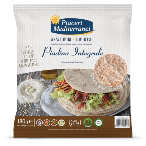 Piaceri medit piadina integrale 180 g
