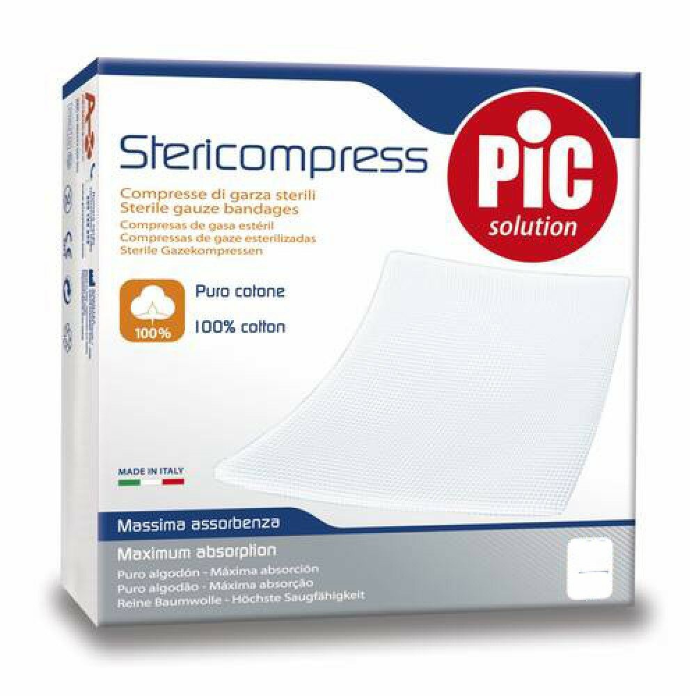 Pic Stericompress 18x40cm Garze Idrofile 12pz fustell