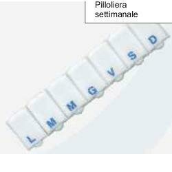 Pilloliera sittimanale plastica