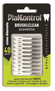 Plakkontrol brush & clean carbon 40 pezzi