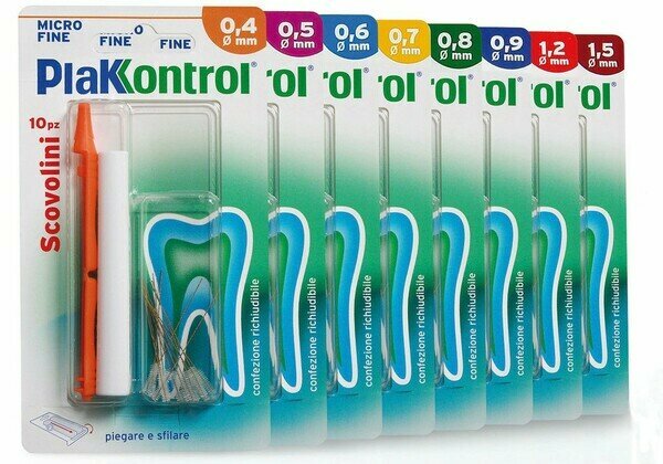 Plakkontrol minigrip scovolino 0,6 mm 10 pezzi