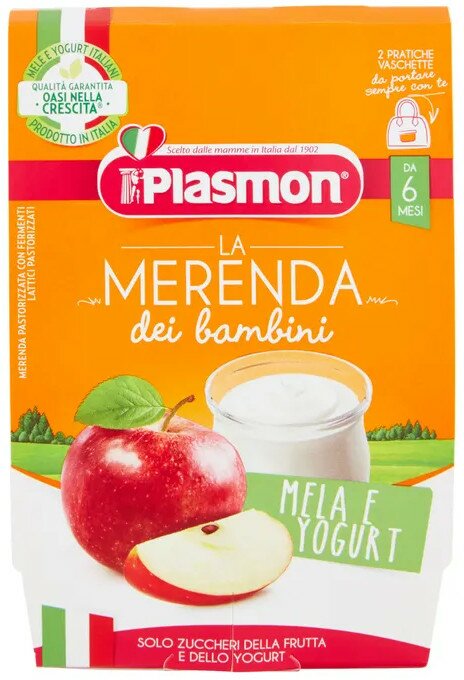 Plasmon mela yogurt as 2 x 120 g