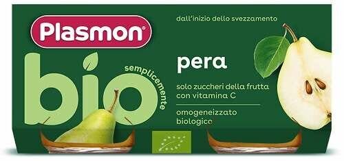 Plasmon omogeneizzato bio pera 2x80g 6mesi+