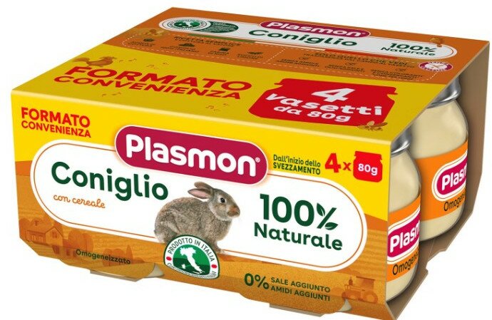 Plasmon omogeneizzato coniglio 4 x 80 g
