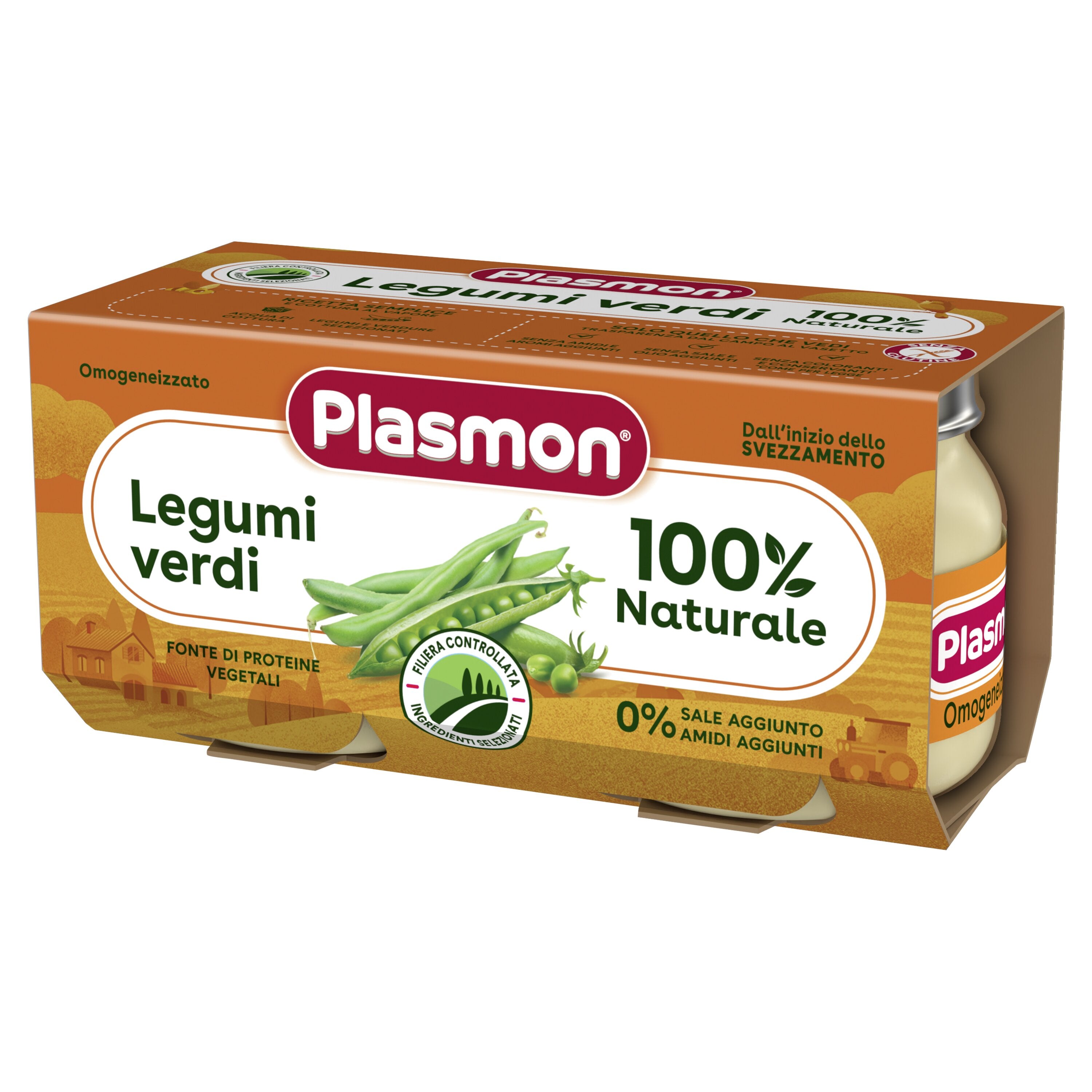 Plasmon omogeneizzato legumi verdi 2x80 g