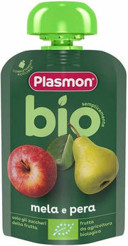 Plasmon pouches bio mela pera 100g
