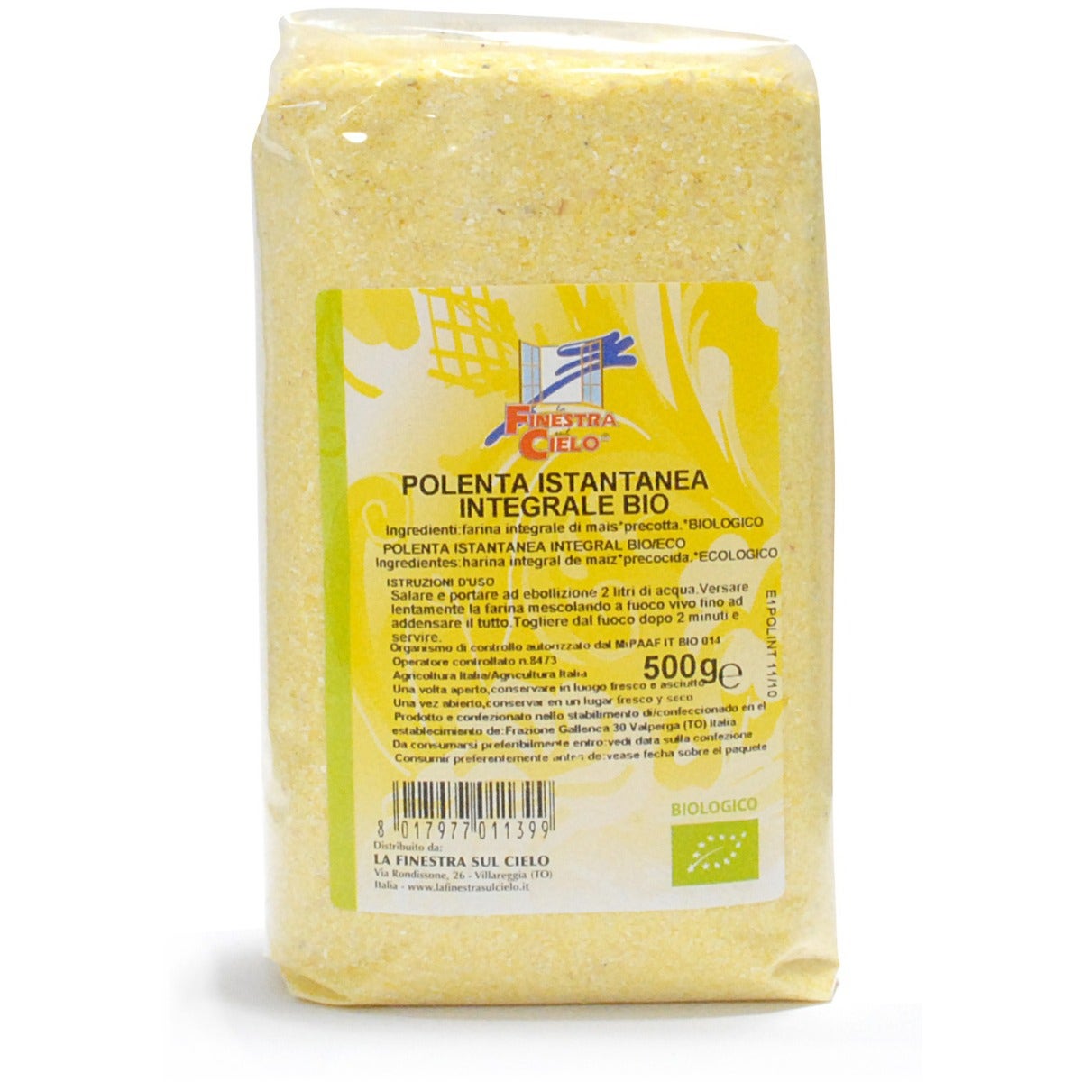 Polenta istantanea integrale bio 500 g