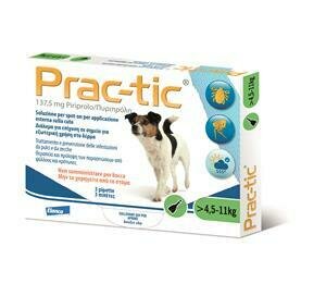 Practic spot-on 3 pipette 1,1 ml verde cani da 4,5 a 11 kg