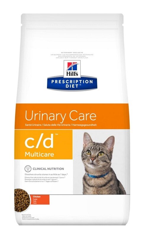 Prescription diet feline urinary care c/d multicare chicken 1,5 kg