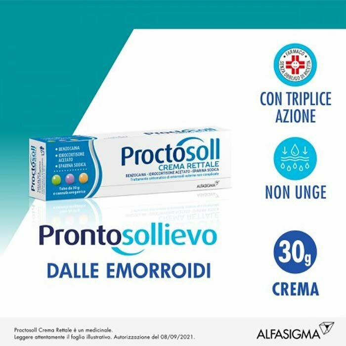 Proctosoll Crema Rettale Contro Emorroidi 30 g