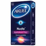 Profilattico akuel nudo supersottile 8 pezzi