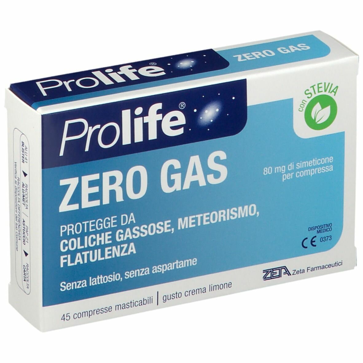 Prolife zerogas 45 compresse masticabili